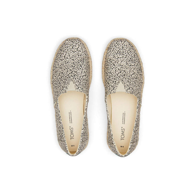 Natural - Lifestyle - Toms Womens-Ladies Alpargata Leopard Print Espadrilles