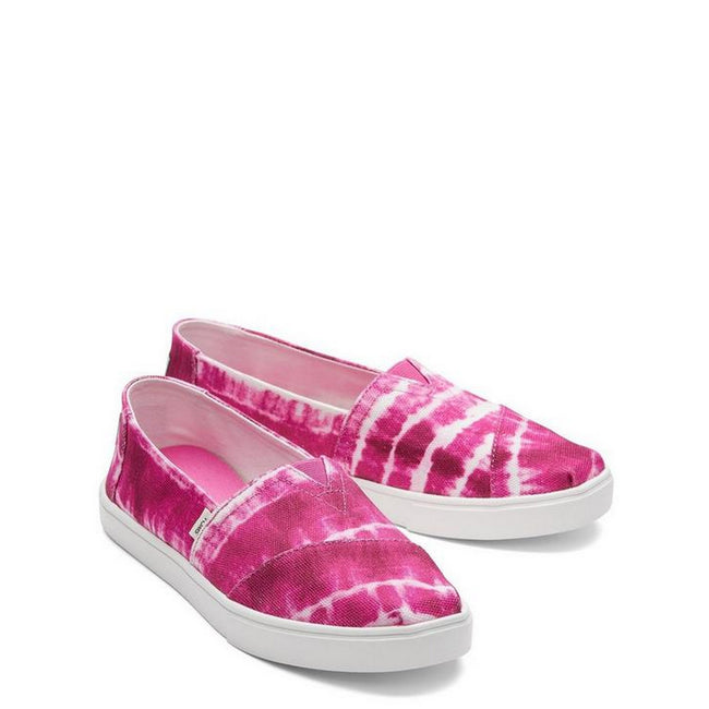 Pink - Front - Toms Womens-Ladies Alpargata Espadrilles