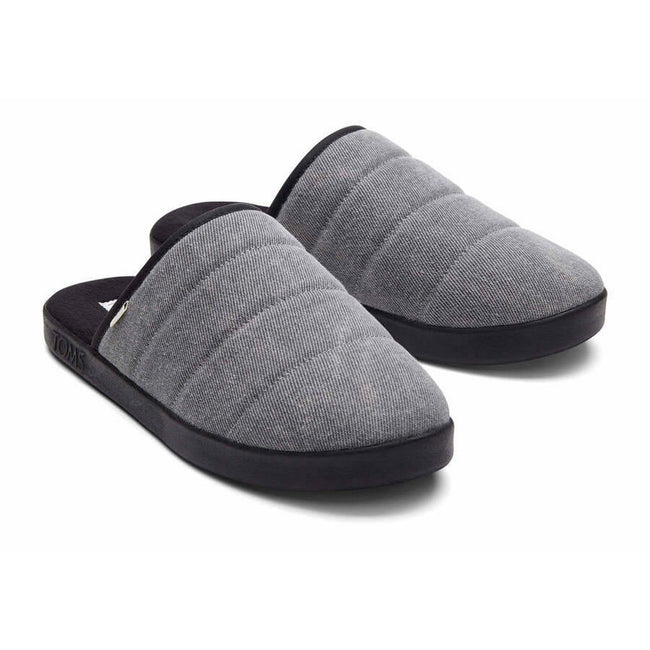 Black - Front - Toms Mens Harbor Slippers