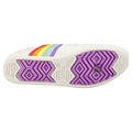 White - Close up - Toms Womens-Ladies Alpargata Unity Rainbow Espadrilles
