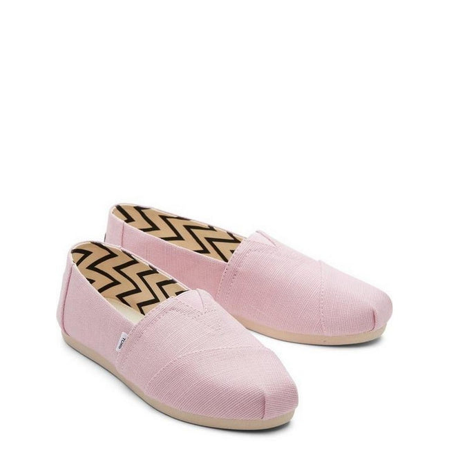 Pink - Front - Toms Mens Alpargata Washed Canvas Espadrilles