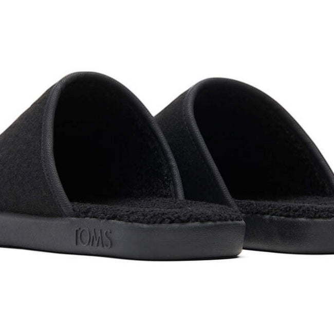 Black - Back - Toms Mens Harbor Slippers