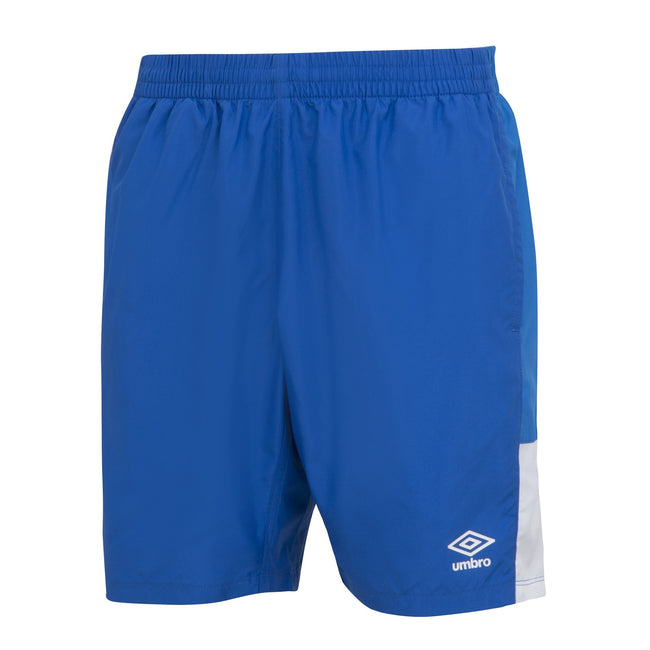 Royal Blue-French Blue-White - Side - Umbro Mens Training Shorts