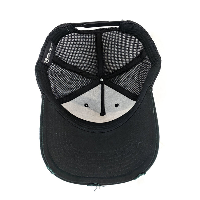 Black - Side - Amplified Back In Black AC-DC Trucker Cap