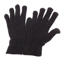 Black - Front - Ladies-Womens Chenille Winter Magic Gloves