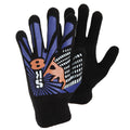 Design 5 - Front - Boys Black Winter Magic Gloves With Rubber Print