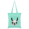 Mint - Front - Inquisitive Creatures Llama Tote Bag