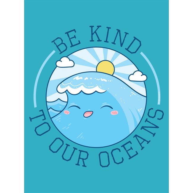 Blue - Side - Grindstore Be Kind To Our Oceans Tote Bag