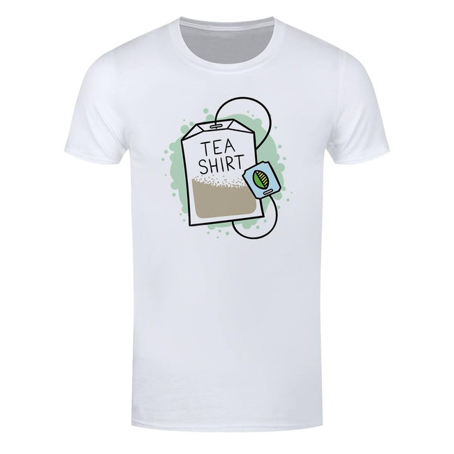 White - Front - Grindstore Mens Tea Bag T Shirt