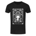 Heather Black - Front - Deadly Tarot Mens The Devil T Shirt