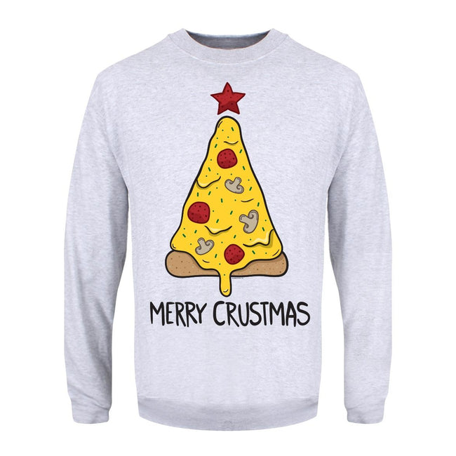 Grey - Front - Grindstore Mens Merry Crustmas Christmas Sweater