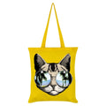 Yellow - Front - Grindstore Cool Cat Tote Bag