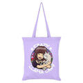 Lilac - Front - Grindstore Crazy Llama Lady Tote Bag