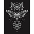 Black - Side - Grindstore Death Head Moth Ladies Floaty Tank