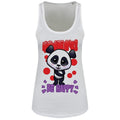 White - Front - Handa Panda Be Happy Ladies Floaty Tank