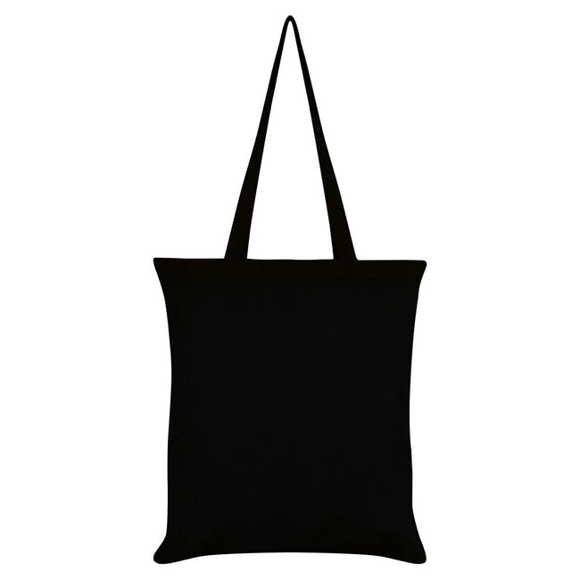 Black-White - Back - Grindstore Lunar Skull Tote Bag