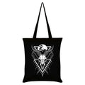 Black-White - Front - Grindstore Lunar Skull Tote Bag
