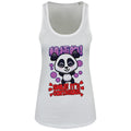 White - Front - Handa Panda Smile Ladies Floaty Tank