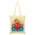 Cream-Blue-Orange - Front - Grindstore Koi Tote Bag