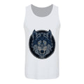 White-Navy - Front - Unorthodox Collective Mens Wolf Undershirt