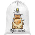 White-Cream - Front - Grindstore My First Christmas Catmass Tree Santa Sack