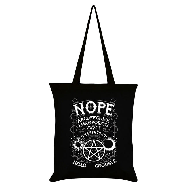 Black - Front - Grindstore Nope Ouija Tote Bag