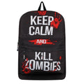 Black - Front - Grindstore Keep Calm & Kill Zombies Backpack
