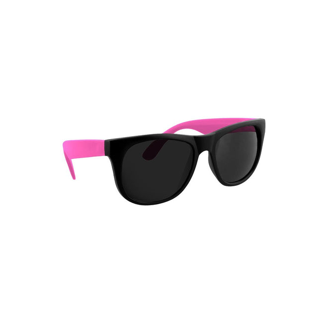 Pink - Front - Grindstore Matte Black Smoke Lens Sunglasses