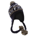 Navy - Front - Unisex Fairisle Pattern Oxford Peruvian Winter Hat