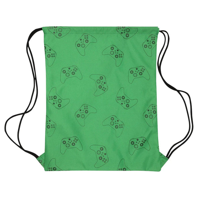 Green - Front - Xbox Childrens-Kids Controller Drawstring Bag