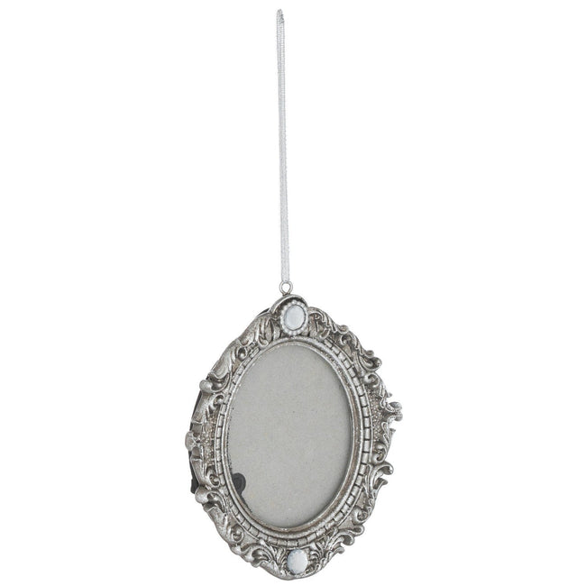 Silver - Front - Hill Interiors Frame Christmas Tree Decoration