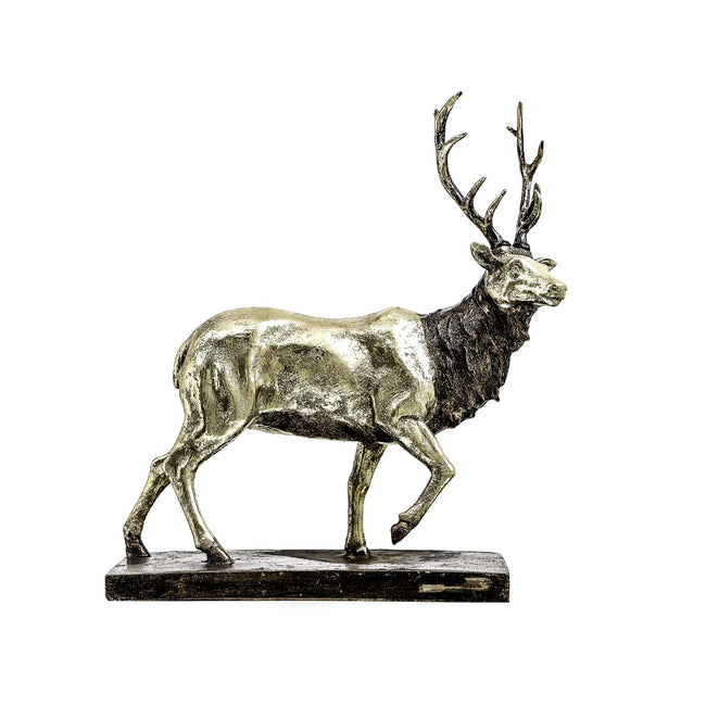 Gold - Front - Hill Interiors Stag Ornament