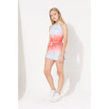 Blue-Pink - Back - Hype Girls Spring Sky Fade Script Running Shorts