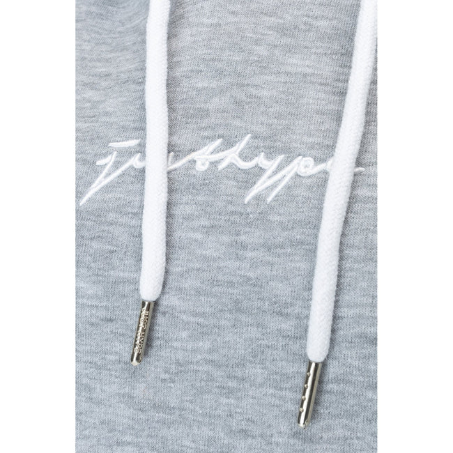 Gray - Lifestyle - Hype Womens-Ladies Logo Pullover Hoodie