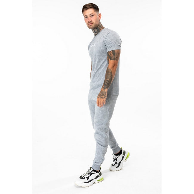 Gray - Front - Hype Mens Scribble Jogging Bottoms