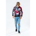 Multicolored - Back - Hype Childrens-Kids Invade Rose Pullover Hoodie