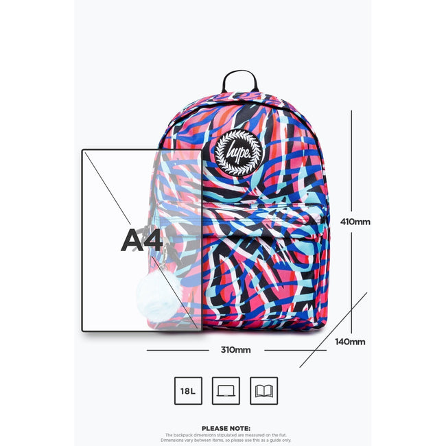 Multicolored - Lifestyle - Hype Highlighter Zebra Backpack