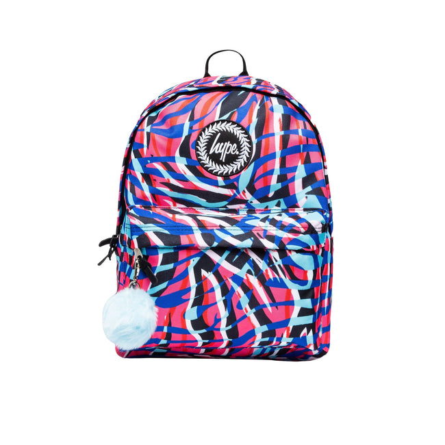 Multicolored - Front - Hype Highlighter Zebra Backpack