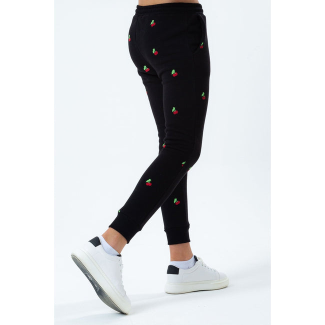 Black - Pack Shot - Hype Girls Cherry Sweatpants