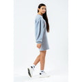 Gray - Side - Hype Girls Script Sweat Dress