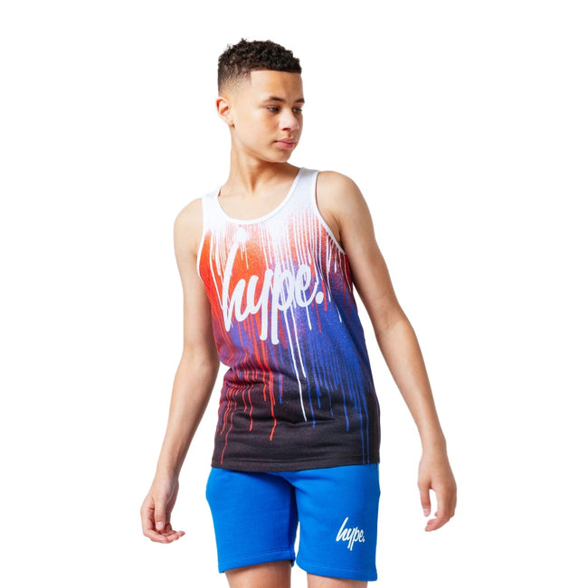 Red-White-Blue - Front - Hype Boys Drips Tank Top