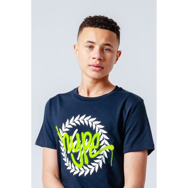 Navy - Lifestyle - Hype Childrens-Kids Crest T-Shirt