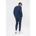 Navy-White - Side - Hype Mens Script Lightweight Sweatshirt