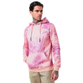 Pink - Front - Hype Mens Hawaii Half Pullover Hoodie