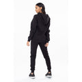 Black-White - Side - Hype Womens-Ladies Script Zip Hoodie