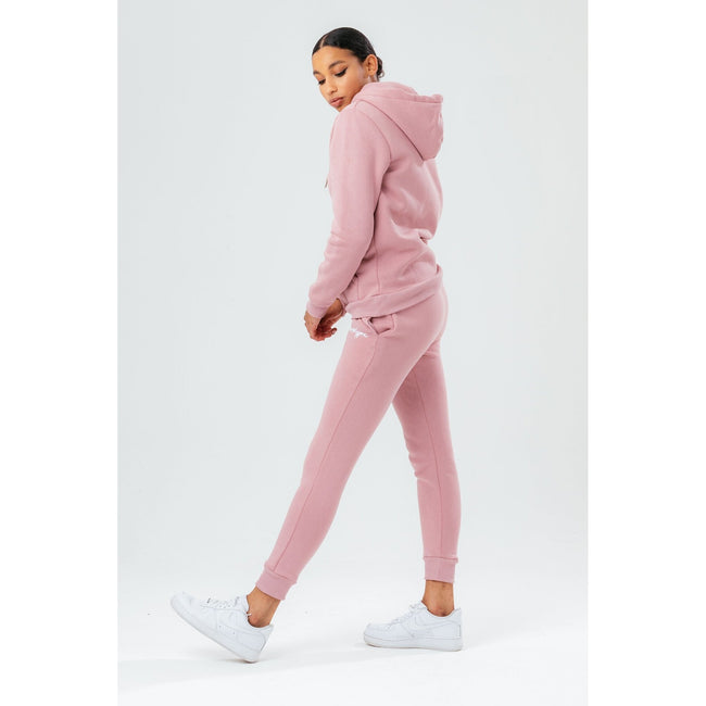 Pink - Side - Hype Womens-Ladies Scribble Hoodie