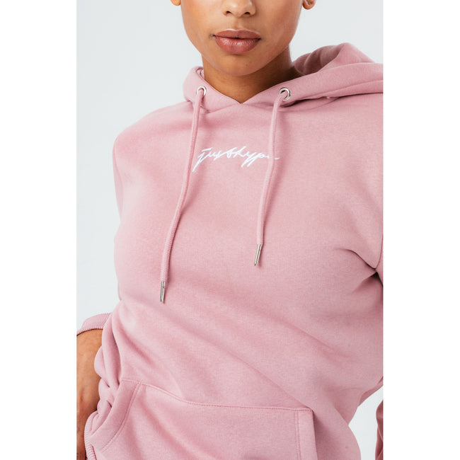 Pink - Lifestyle - Hype Womens-Ladies Scribble Hoodie