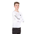 White - Front - Hype Boys Mini Script Long Sleeve T-Shirt