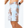 Pastel Blue-Brown - Side - Hype Mens Marble Dye Shorts