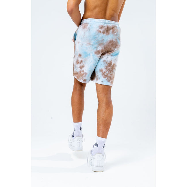 Pastel Blue-Brown - Lifestyle - Hype Mens Marble Dye Shorts